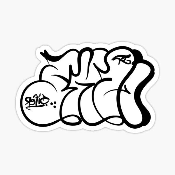 Sticker Frise Murale Art de rue graffitis colorés - TenStickers