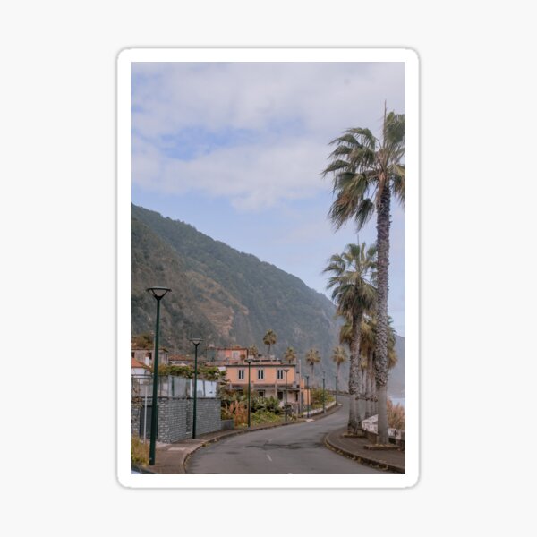 "Photography of a house in Seixal Madeira (Portugal)" Sticker for