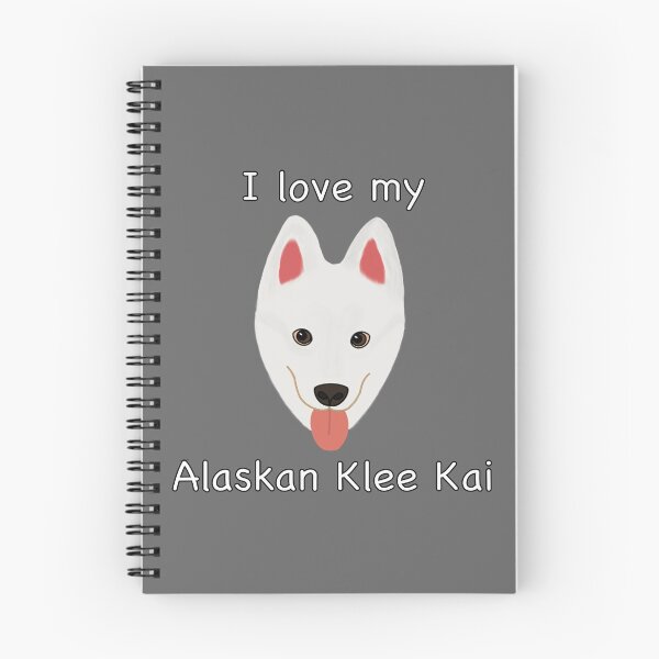 Item preview, I Love My Alaskan Klee Kai (white with brown eyes) designed and sold by Tiki-Kreations.