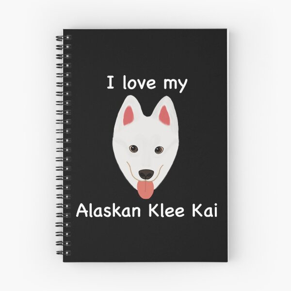 Item preview, I Love My Alaskan Klee Kai (white with brown eyes) designed and sold by Tiki-Kreations.