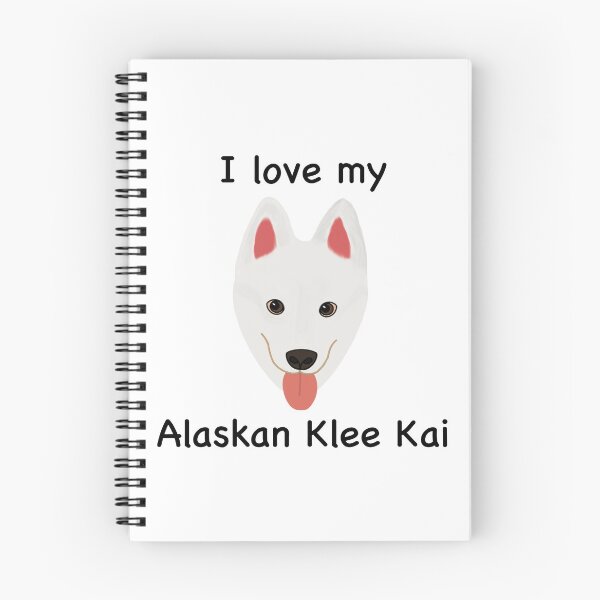 Item preview, I Love My Alaskan Klee Kai (white with brown eyes) designed and sold by Tiki-Kreations.