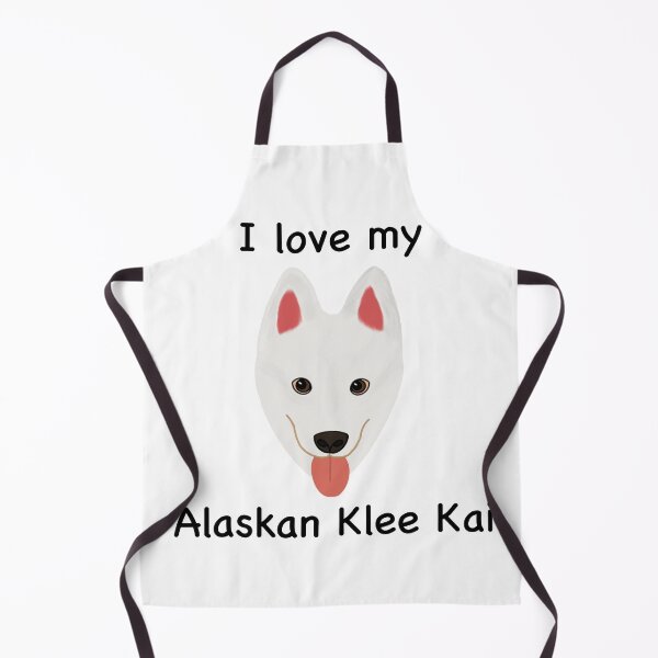 Item preview, I Love My Alaskan Klee Kai (white with brown eyes) designed and sold by Tiki-Kreations.