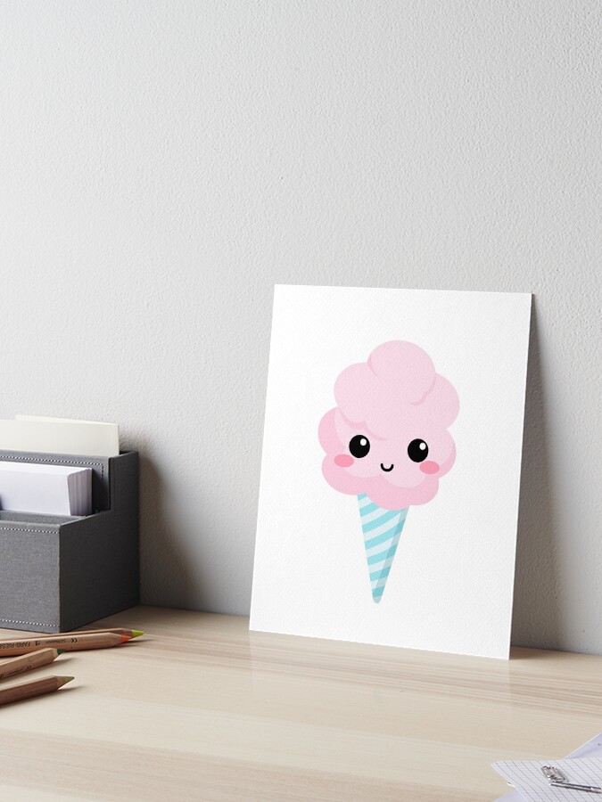 Cute Cotton Candy Sweet Pink Dessert Art Board Print for Sale by Simplyy  Unique