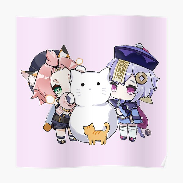 Chibi Qiqi And Diona Genshin Impact Poster For Sale By Persephonexx Redbubble 3743