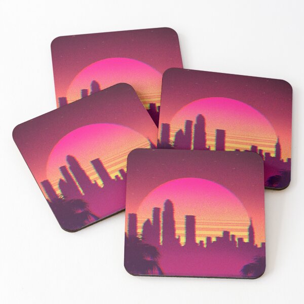 Item preview, Retrowave sunset skyline designed and sold by VisioN-SanS.
