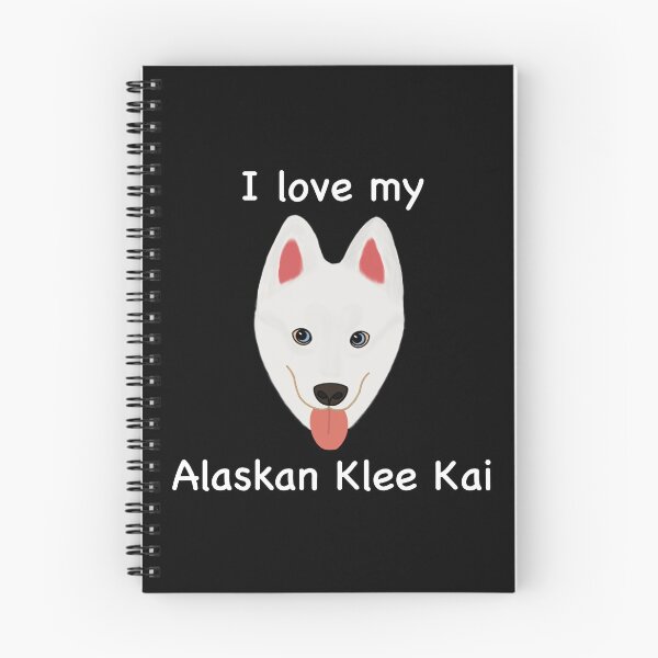 Item preview, I Love My Alaskan Klee Kai (white with blue eyes) designed and sold by Tiki-Kreations.