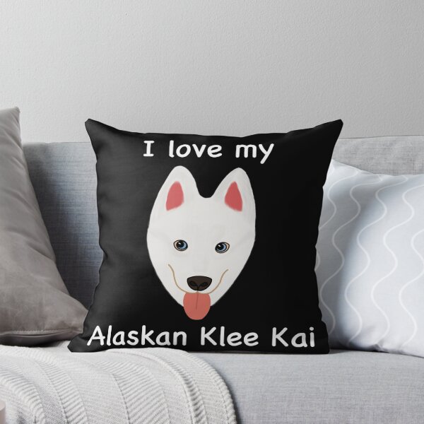 Item preview, I Love My Alaskan Klee Kai (white with blue eyes) designed and sold by Tiki-Kreations.