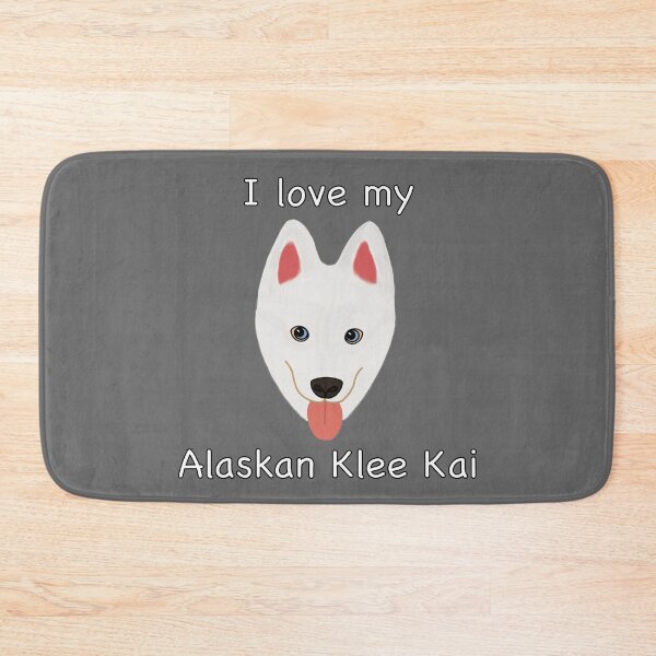 Item preview, I Love My Alaskan Klee Kai (white with blue eyes) designed and sold by Tiki-Kreations.