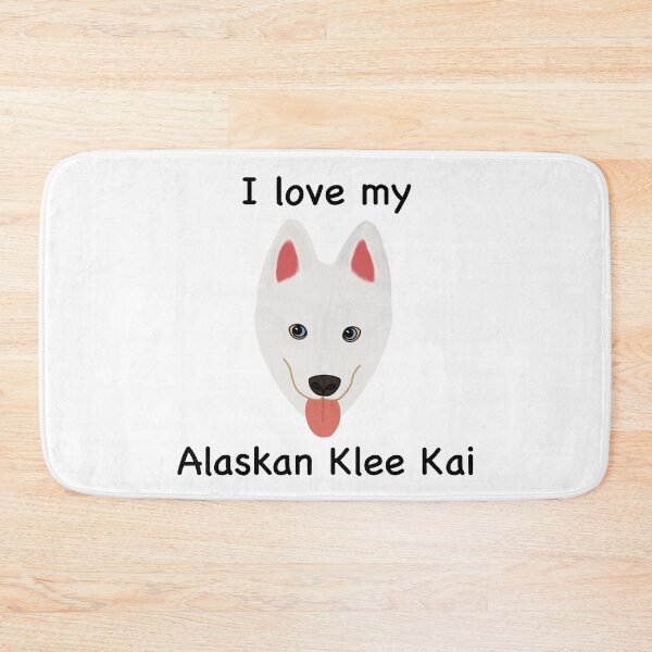 Item preview, I Love My Alaskan Klee Kai (white with blue eyes) designed and sold by Tiki-Kreations.