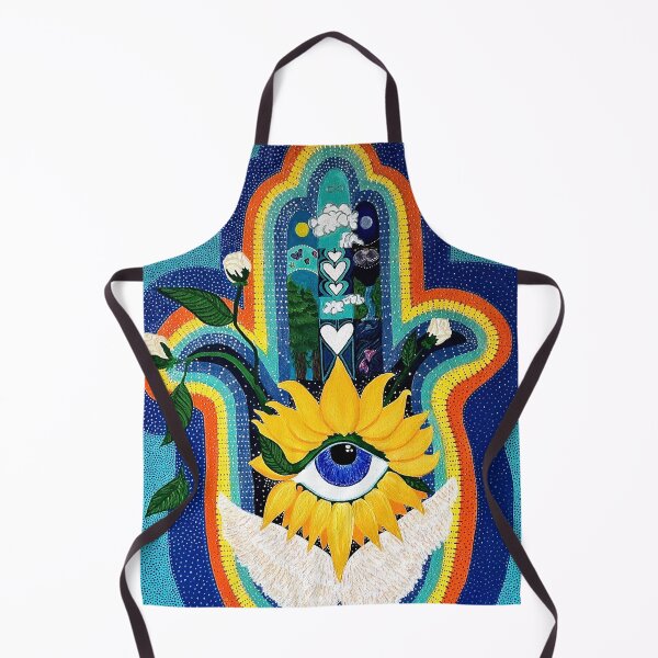 Item preview, Hamsa Hand Prayer Painting designed and sold by LaughingJasmine.
