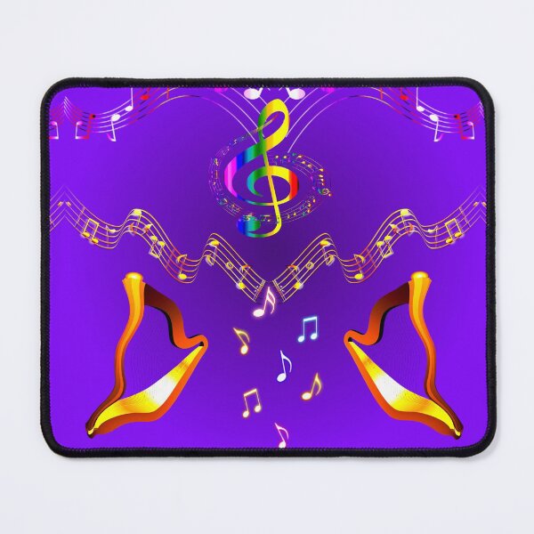 Item preview, Copy of Vivid Golden Musical Harps on Purple designed and sold by Only1helen.