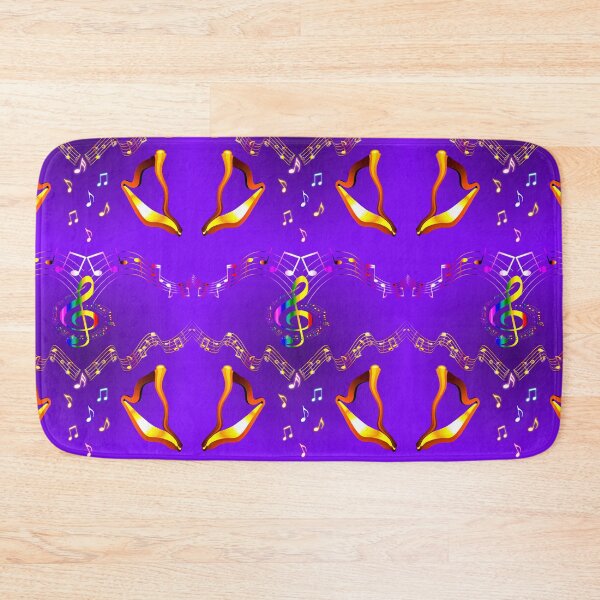 Item preview, Copy of Vivid Golden Musical Harps on Purple designed and sold by Only1helen.