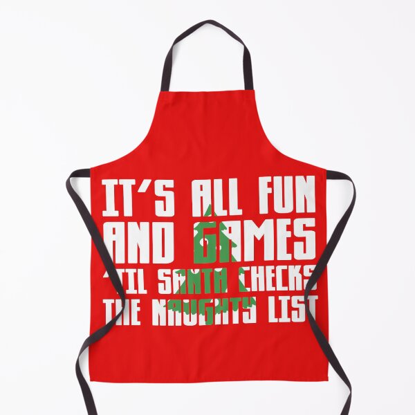 Item preview, It’s all fun and games til Santa checks the naughty list! designed and sold by Capiral Bucketlist.