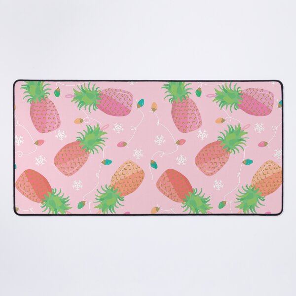 Item preview, Pineapple Ornaments - Pink Christmas Art  designed and sold by TheBrightInk.