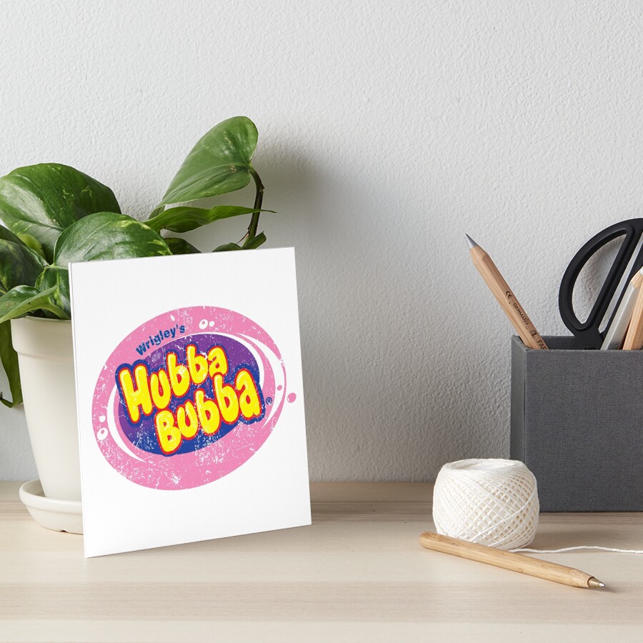 Hubba Bubba Gum Art Board Print For Sale By Arkolmesana Redbubble