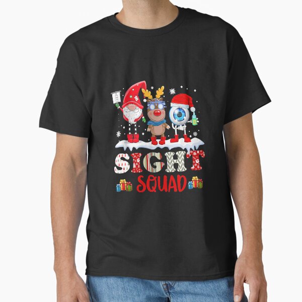 Funny Sight Squad Gnome Reindeer Santa Classic T-Shirt