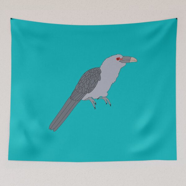 Item preview, Channel-billed Cuckoo on Turquoise designed and sold by Digitaldingo.