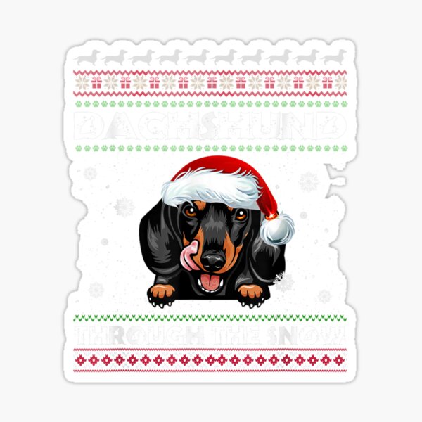 Item preview,  Dachund Through The Snow designed and sold by LamiaTee.