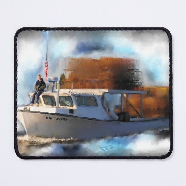 Item preview, Crabbing Boat Painting Crab Pot Boat designed and sold by FlyingSeas.
