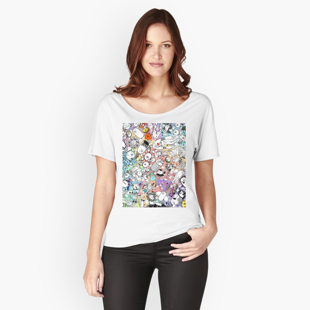 Vista previa del artículo con la obra «Camiseta ancha», diseñado y vendido por PixelRune.