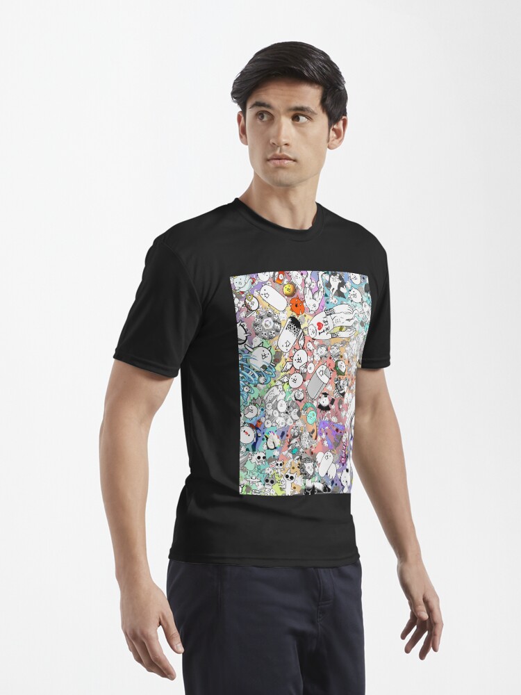 Imagen 3 de 7, Camiseta deportiva con la obra Gatos de batalla, diseñada y vendida por PixelRune.