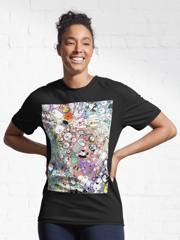 Imagen 6 de 7, Camiseta deportiva con la obra Gatos de batalla, diseñada y vendida por PixelRune.