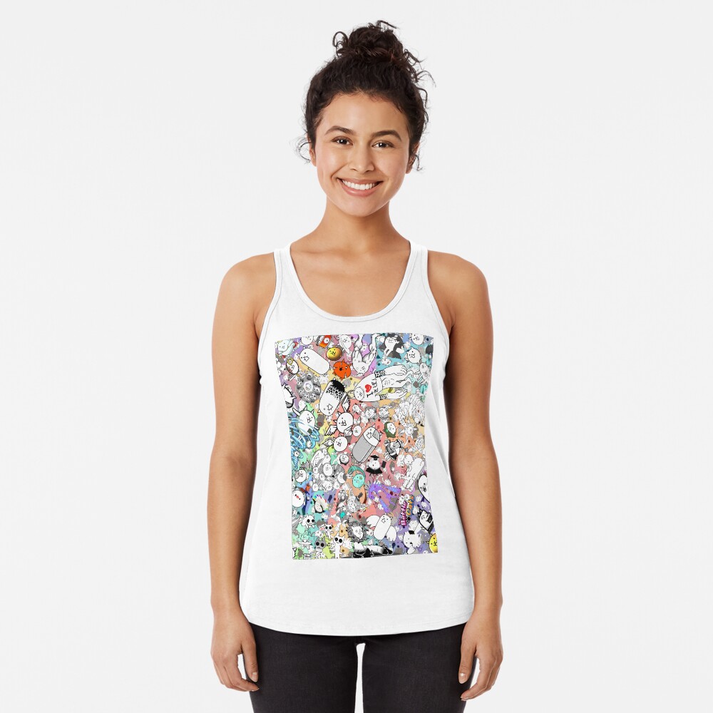 Vista previa del artículo con la obra «Camiseta con espalda nadadora», diseñado y vendido por PixelRune.
