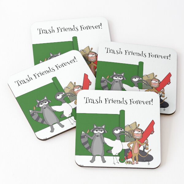 Item preview, Trash Friends Forever (with bin & border) designed and sold by DumpDaze.