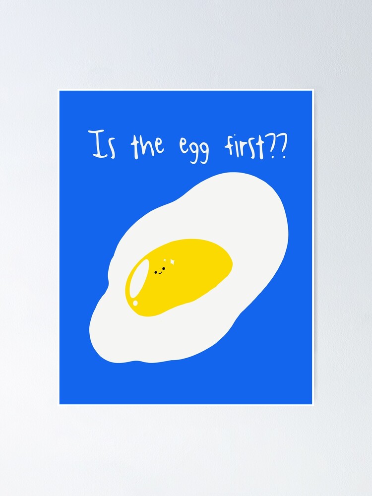 "Cute happy egg" Poster by KimHongstudio Redbubble