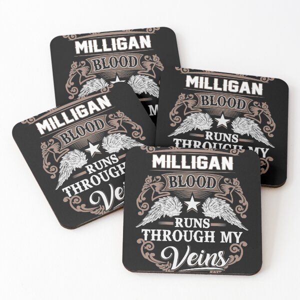Item preview, Milligan Name T Shirt - Milligan Blood Runs Through My Veins  Gift Item Tee designed and sold by artiagasonya.
