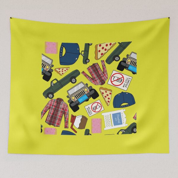 Artikelvorschau, Luke Lorelai Fan Pattern Icons All Over Print Blue Pack entworfen und verkauft von BriannaNieto.