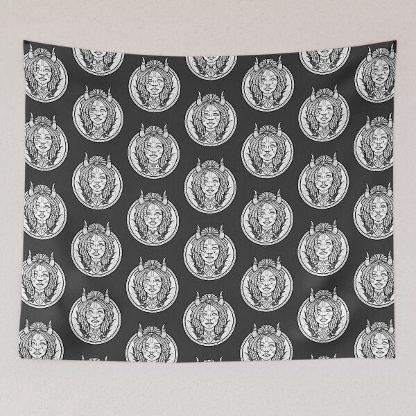 Item preview, Queen TAURUS (black and white) designed and sold by spicyavocxdo.