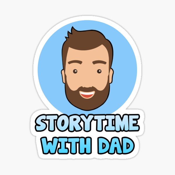 Storytime with Dad Official Minimalist Sticker