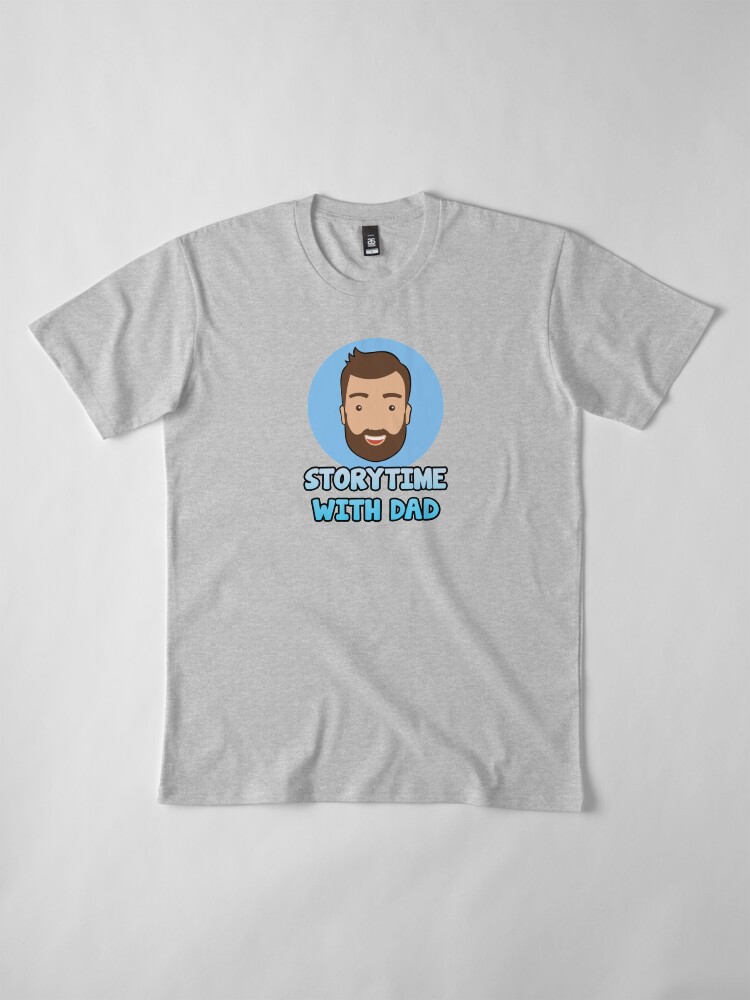 Alternate view of Storytime with Dad Official Minimalist Premium T-Shirt