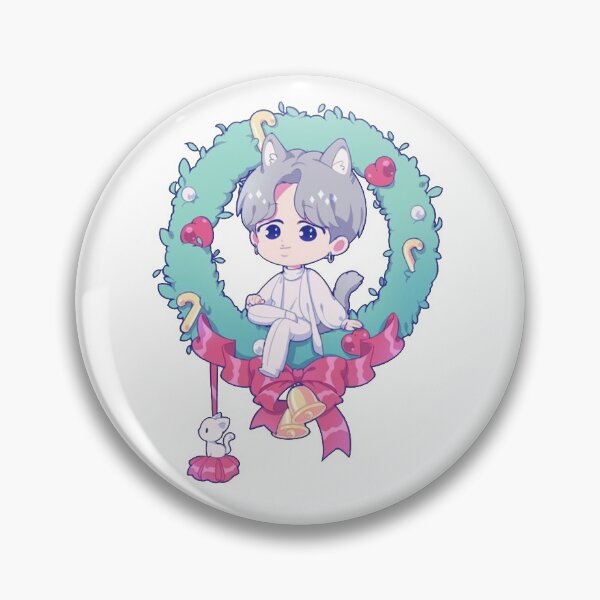 Item preview, All i want for Christmas is Bts K Pop Christmas Wreath designed and sold by NerdCulture.