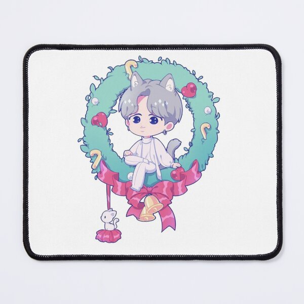 Item preview, All i want for Christmas is Bts K Pop Christmas Wreath designed and sold by NerdCulture.