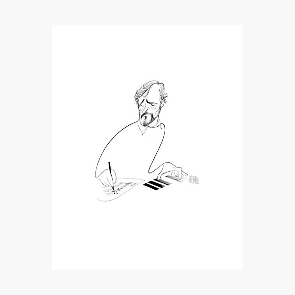 Stephen Sondheim Illustration | Broadway Fans Photographic Print