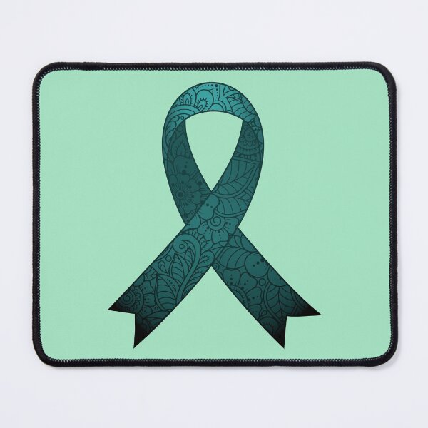 Item preview, PMDD Awareness Ribbon. Darkness of depression, Teal for Insight, Turquoise for Balance. 1 in 20, it is very real and often debilitating. designed and sold by Orianah.