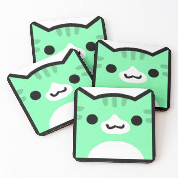Item preview, Juniper Geometry Dash icon cat cube designed and sold by Aerma.