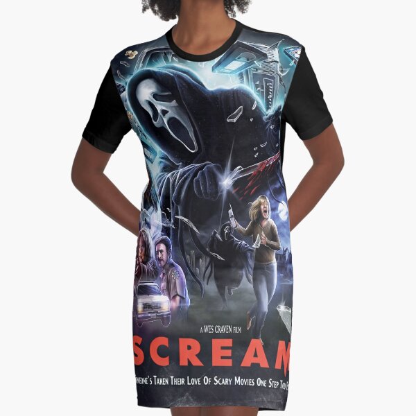 Scream Graphic T-Shirt Dress for Sale by briankindred
