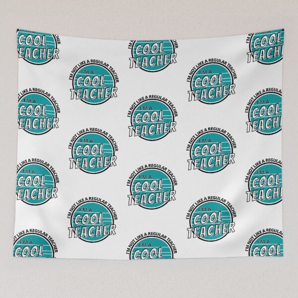 Aperçu de l'œuvre « Je ne suis pas comme un professeur ordinaire, je suis un professeur cool Turquoise Bold - » par Boo-da-chay créée et vendue par Boo-da-chay.