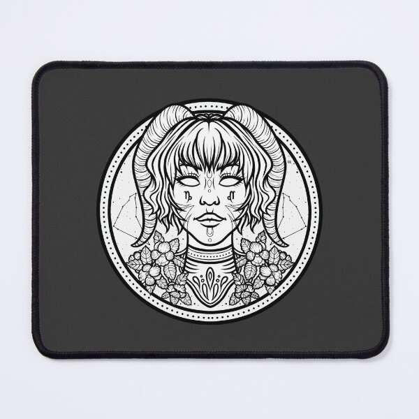 Item preview, Queen CAPRICORN (black and white) designed and sold by spicyavocxdo.