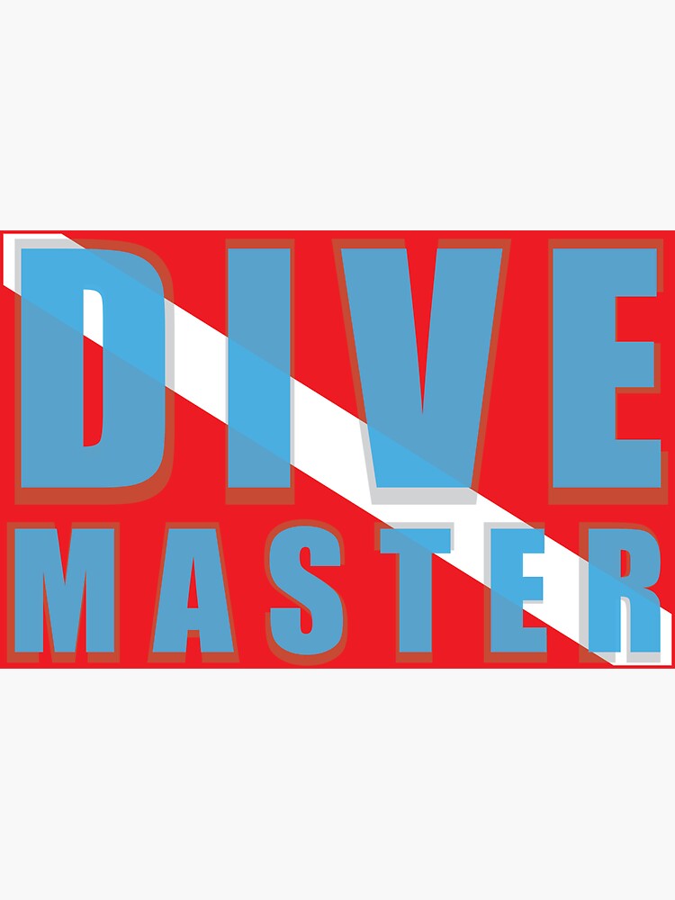 "Dive Master" Sticker for Sale by jordangatto Redbubble