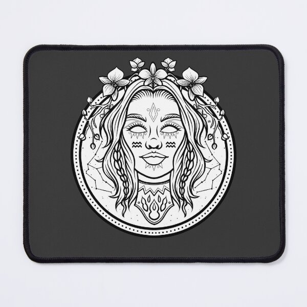 Item preview, Queen AQUARIUS (black and white) designed and sold by spicyavocxdo.