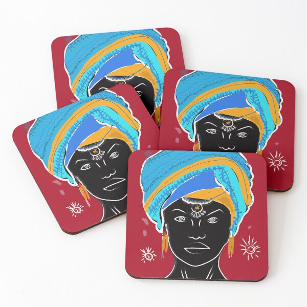 Item preview, african ethnicity girl artwork designed and sold by KARTICK DUTTA.