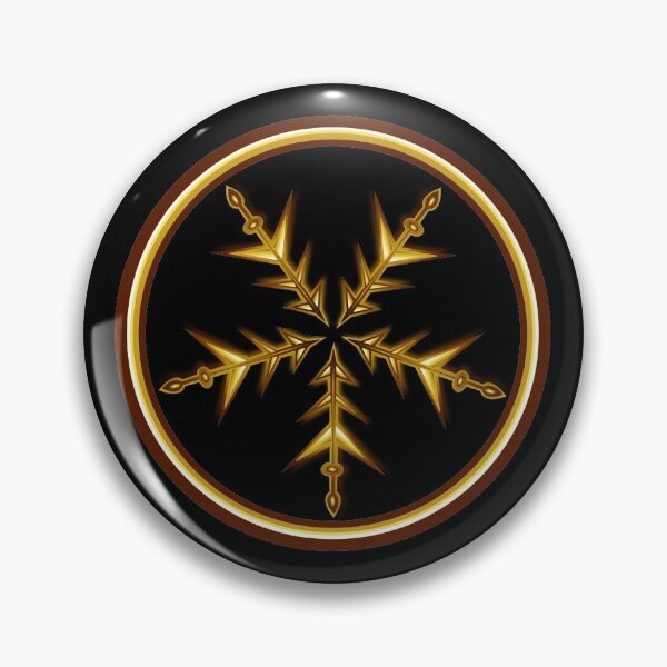 Item preview, Christmas Holiday Pentacle Pentagram Inverted Star Gold Snowflake designed and sold by AlasAHintStudio.