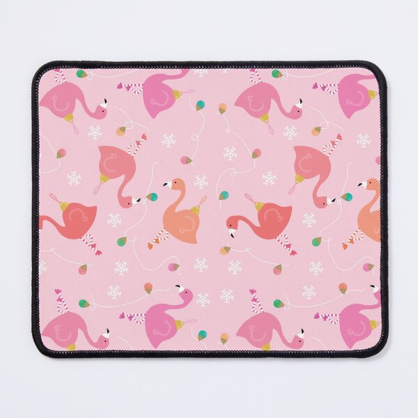 Item preview, Flamingo Ornaments -Pink & Peach Christmas Art designed and sold by TheBrightInk.