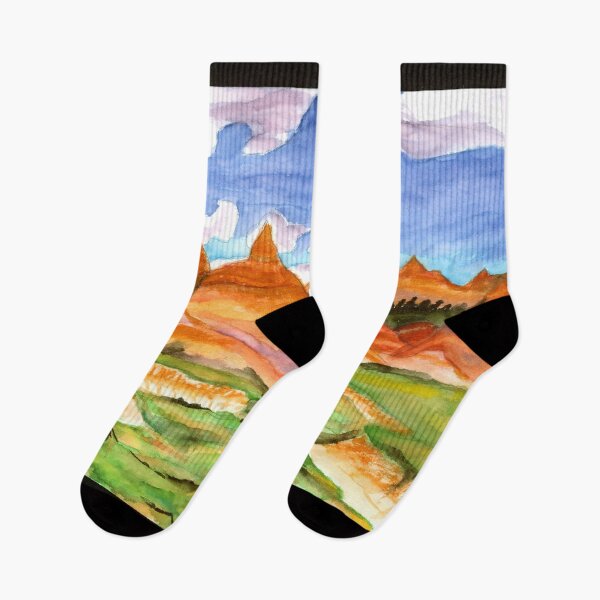 Item preview, Desert mountain range landscape designed and sold by Heather-Valera.