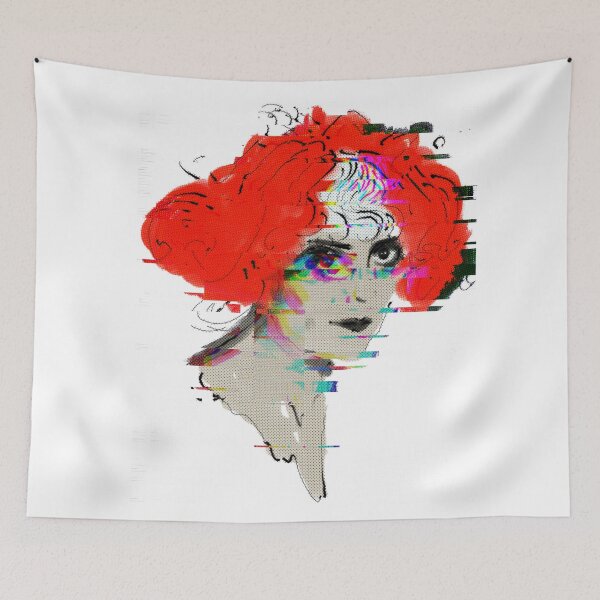 Item preview, Luisa Marchesa Casati Glitch Wavelength  designed and sold by KristaZed.