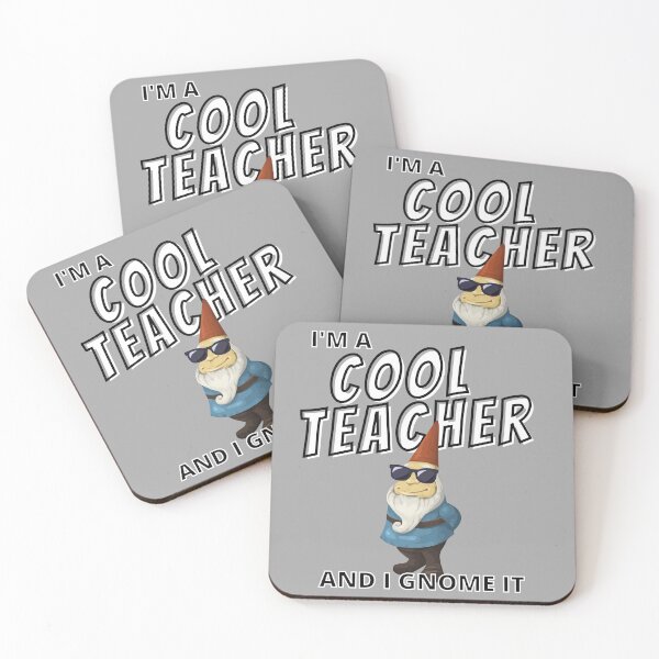 Item preview, I'm a Cool Teacher and I Gnome It - Cool Teacher Gnome with Sungasses - by Boo-da-chay designed and sold by Boo-da-chay.
